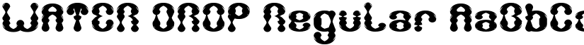 WATER DROP Regular font