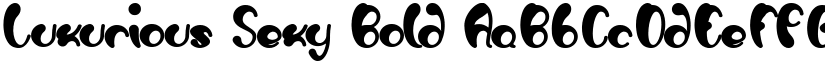 Luxurious Sexy Bold font
