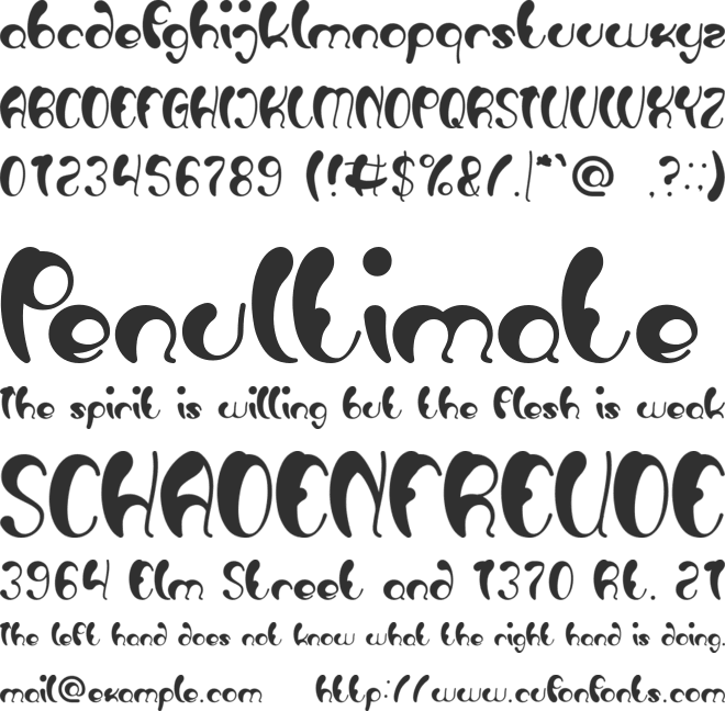 Luxurious Sexy font preview
