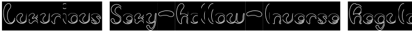 Luxurious Sexy-Hollow-Inverse Regular font
