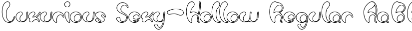 Luxurious Sexy-Hollow Regular font