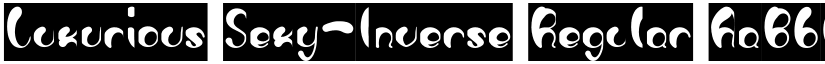 Luxurious Sexy-Inverse Regular font