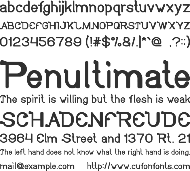 So Cute font preview