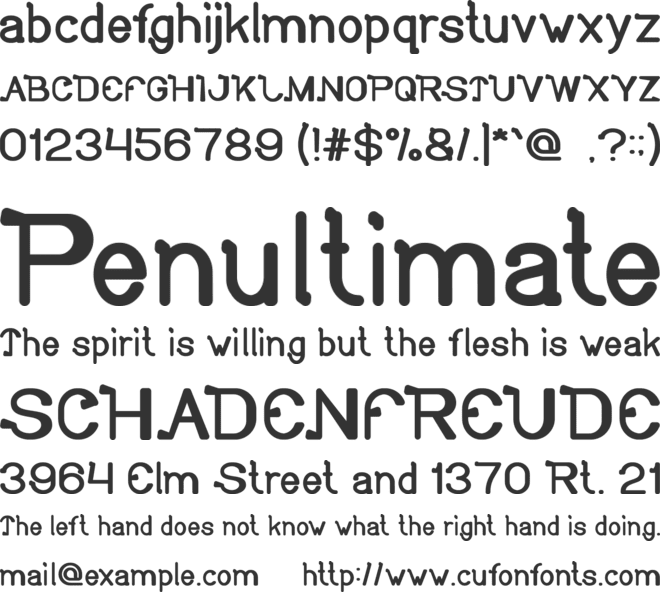 So Cute font preview
