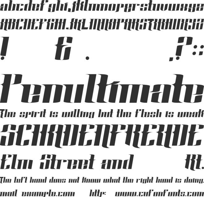 Rustico font preview