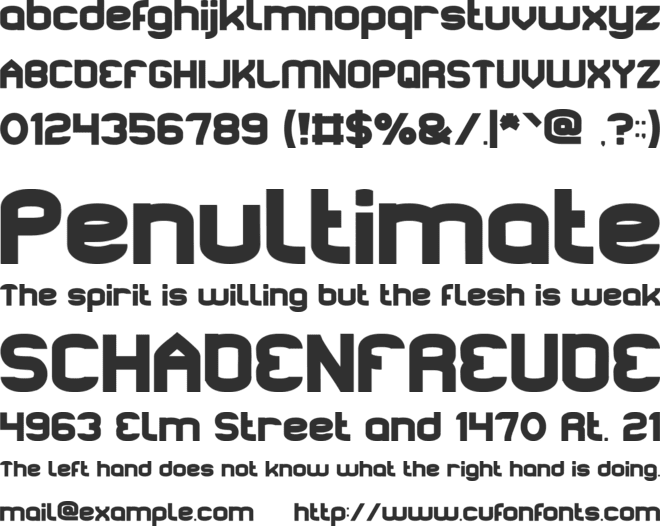 ARCHITECTURE font preview