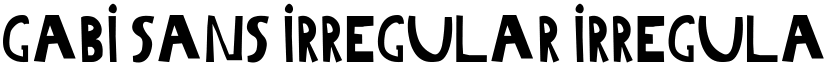 Gabi Sans Irregular Irregular font