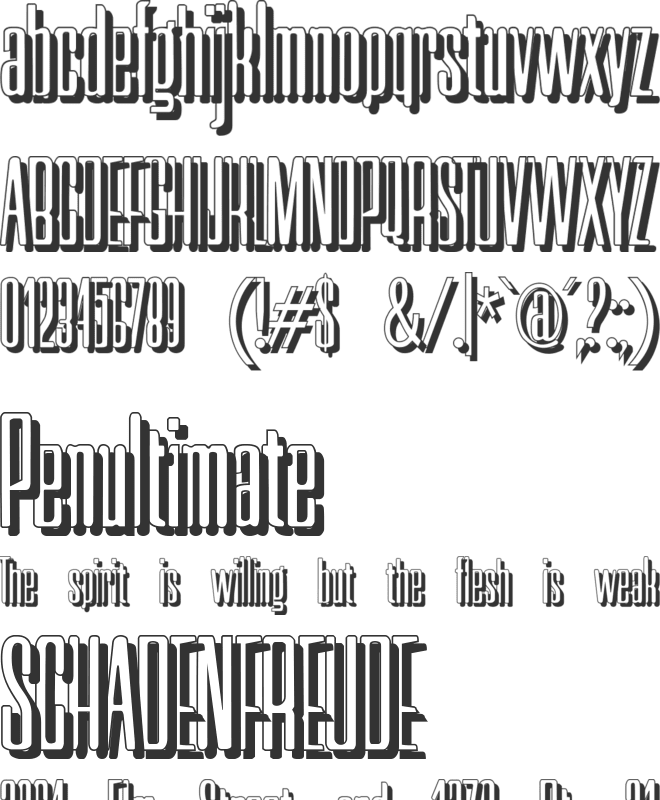 Neretta font preview