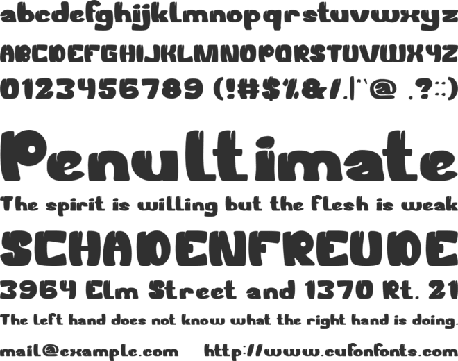 WELCOME TO THE JUNGLE font preview