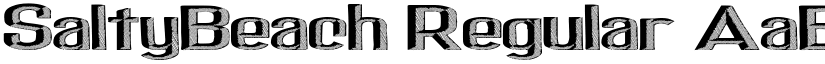 SaltyBeach Regular font