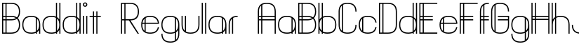 Baddit Regular font
