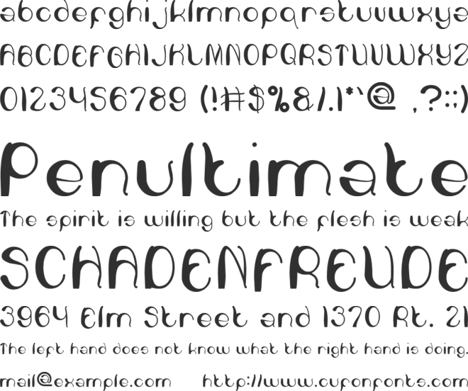 heart and love font preview