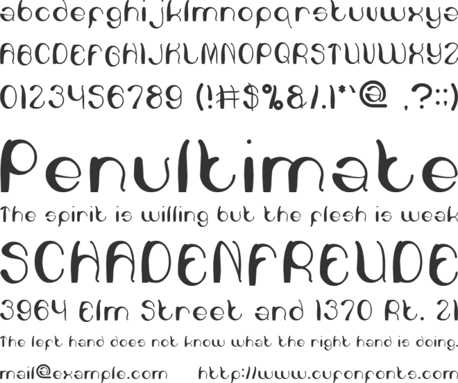heart and love font preview