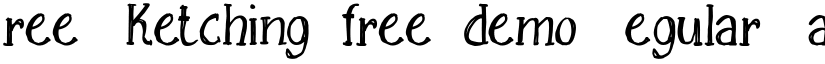 Free Sketching_free-demo Regular font