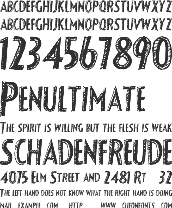 FancyShadow font preview