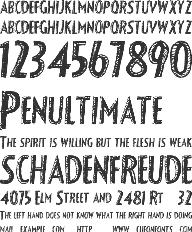 FancyShadow font preview
