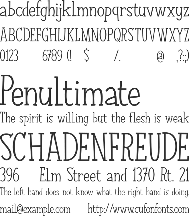 Nuuk DEMO font preview