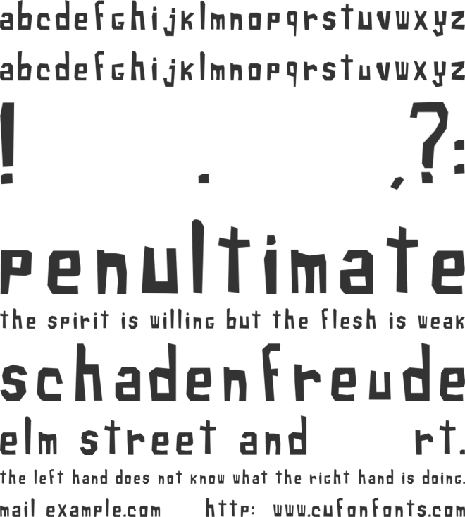 xilo-sans font preview