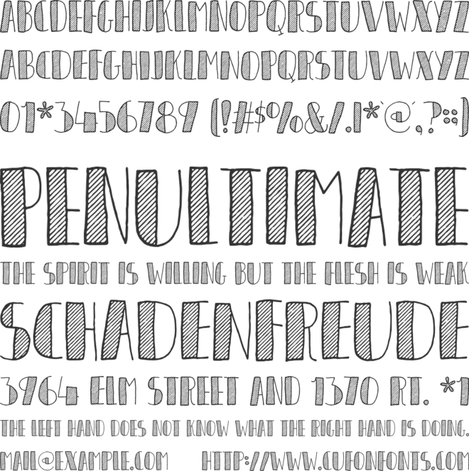 Organique DEMO font preview