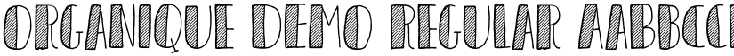 Organique DEMO Regular font