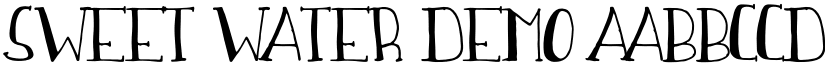 Sweet Water Demo font