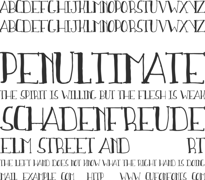 Sweet Water font preview