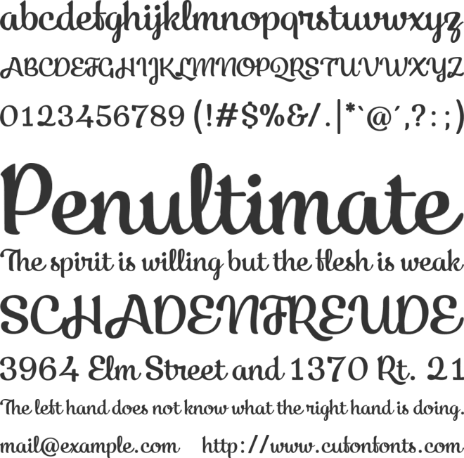 Kecap Personal Use font preview