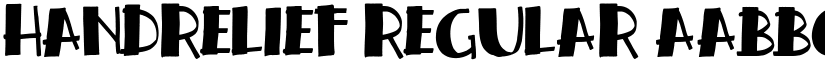 handrelief Regular font