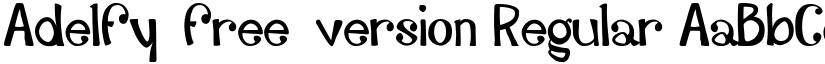 Adelfy_free-version Regular font
