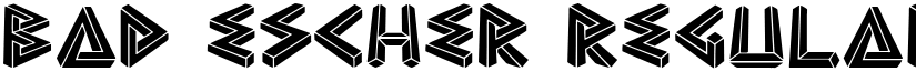 Bad Escher font download
