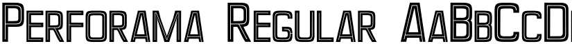 Perforama Regular font