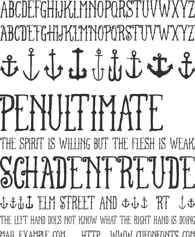 FT Anchor Yard font preview