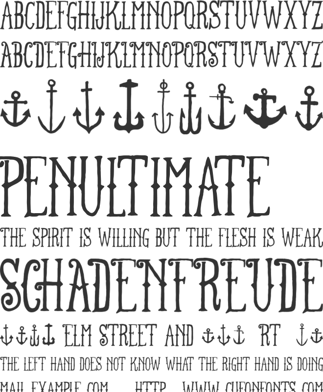 FT Anchor Yard font preview