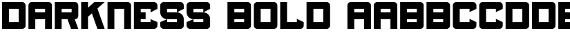 Darkness Bold font