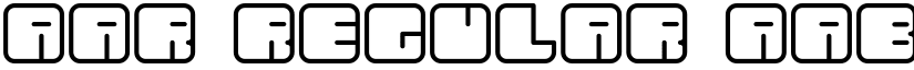AAR regular font
