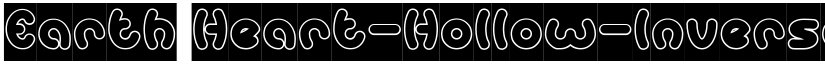 Earth Heart-Hollow-Inverse Regular font