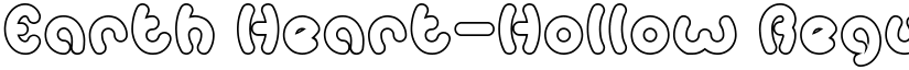 Earth Heart-Hollow Regular font