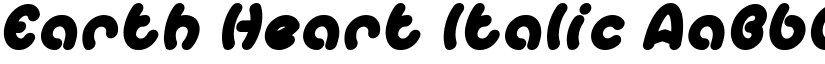 Earth Heart Italic font