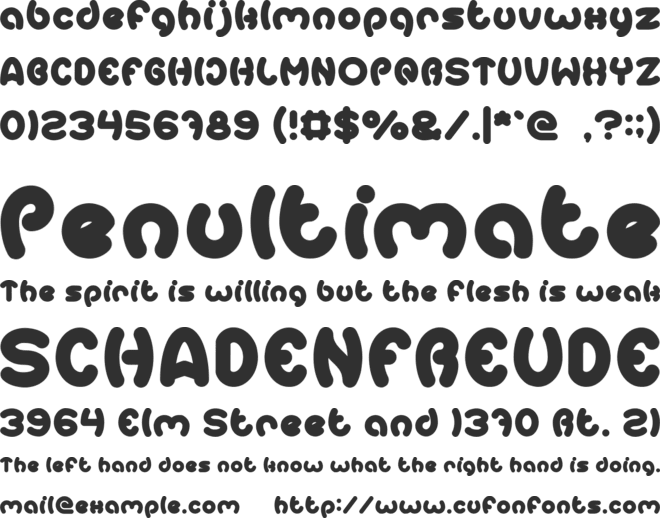 Earth Heart font preview