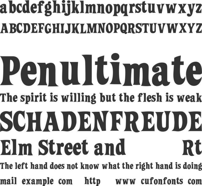 ZiggyStandard font preview