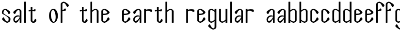 Salt of the Earth Regular font