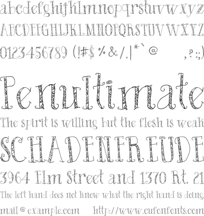 Bad King font preview