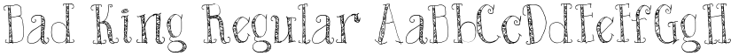 Bad King Regular font