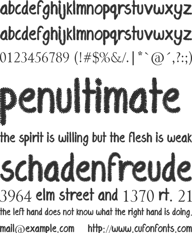 Eyeliner Tattoo font preview