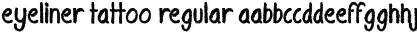 Eyeliner Tattoo Regular font
