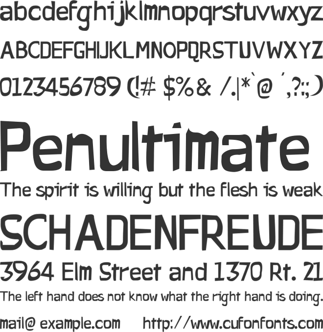 Pirates Writers font preview