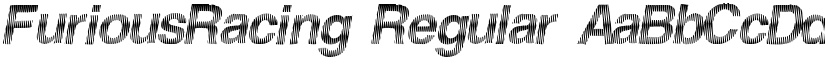 FuriousRacing Regular font