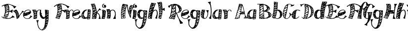 Every Freakin Night font download