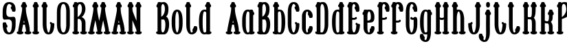 SAILORMAN Bold font