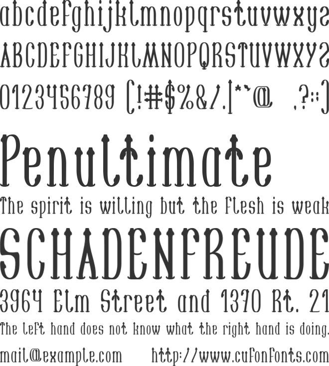 SAILORMAN font preview